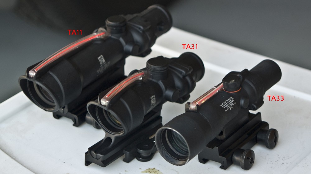 Trijicon ACOG Comparison: TA11 vs TA31 vs TA33 vs TA44-C